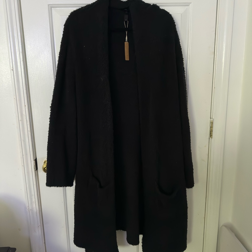 SKIMS Black Cozy Robe Intimates & Sleepwear